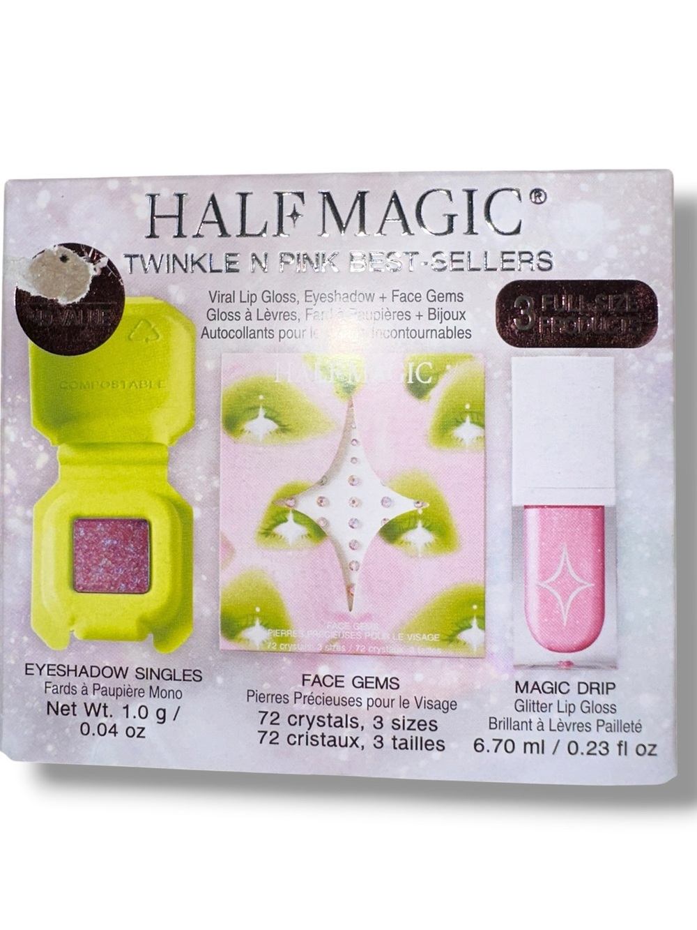NIB Half Magic Twinkle 'N Pink Best Sellers Set FAIRY IRIDESCENT SOLD OUT GIRLY